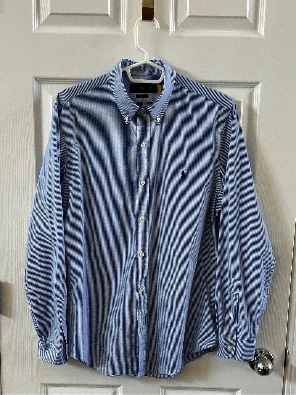 Polo by Ralph Lauren Light Blue Pinstripe Button-Down Shirt